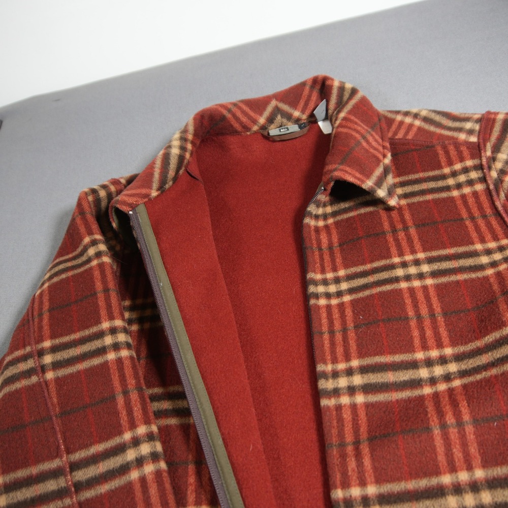 Vintage REI Plaid Wool Nylon Heavyweight Men Field Chore Jacket M Retro Cabin - Picture 12 of 15